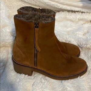 Brown Suede Ankle Boots size 8
